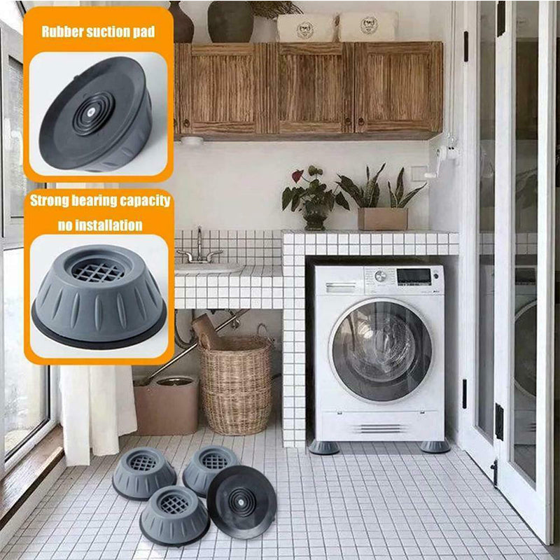 "4Pcs Anti-Vibration Washer Pads – Non-Slip Shock Absorbers"